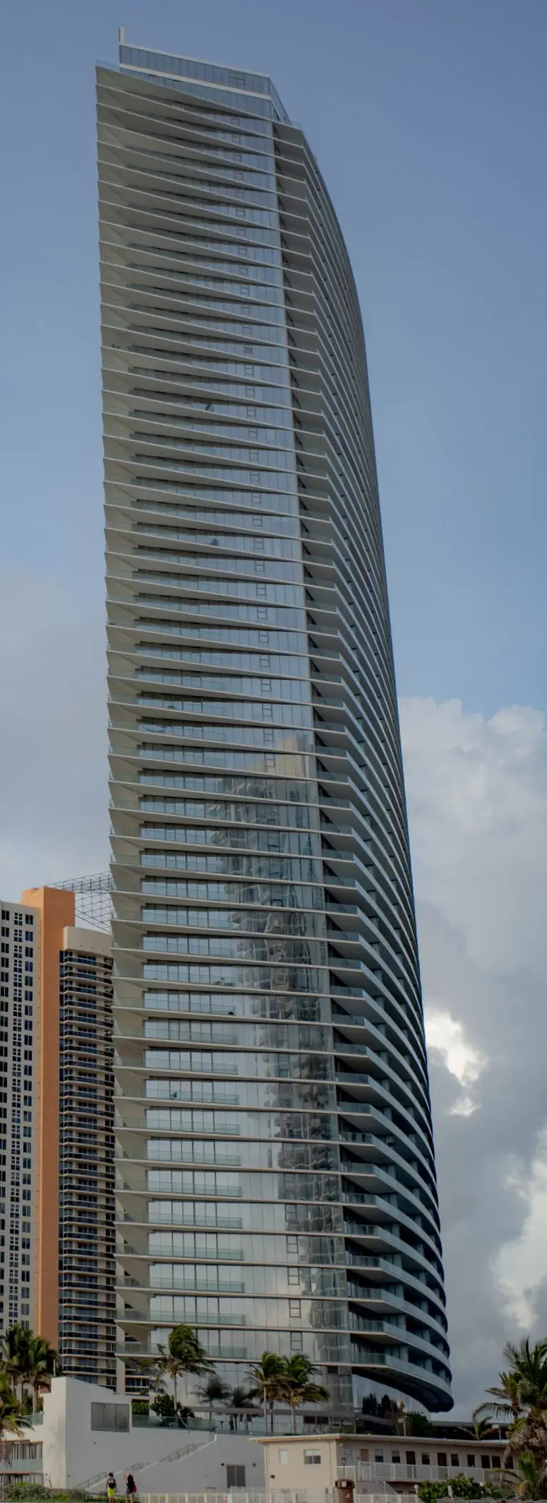 Residences by Armani/Casa tower rising over Sunny Isles Beach