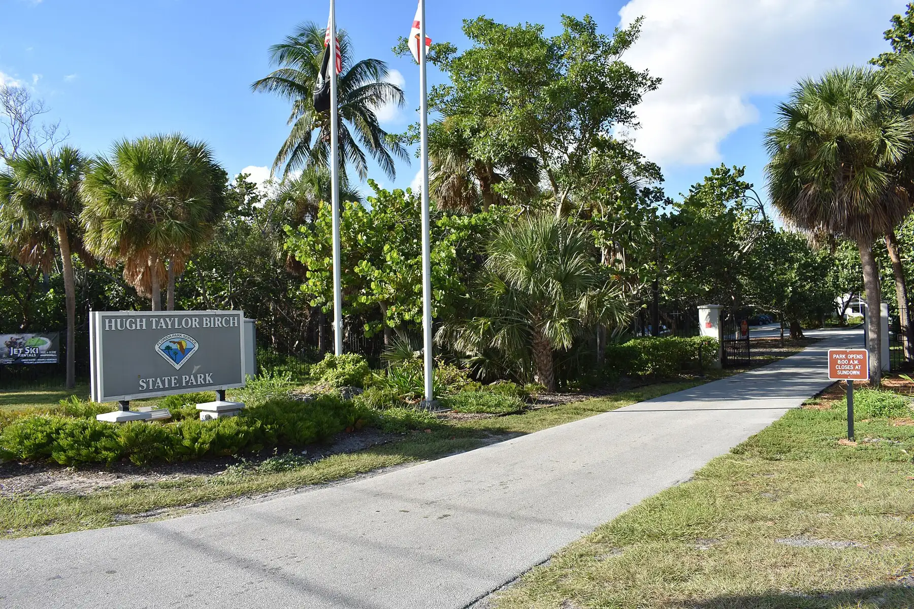 Hugh Taylor Birch State Park on A1A, about 8 minutes south — Coral Ridge Towers, Fort Lauderdale