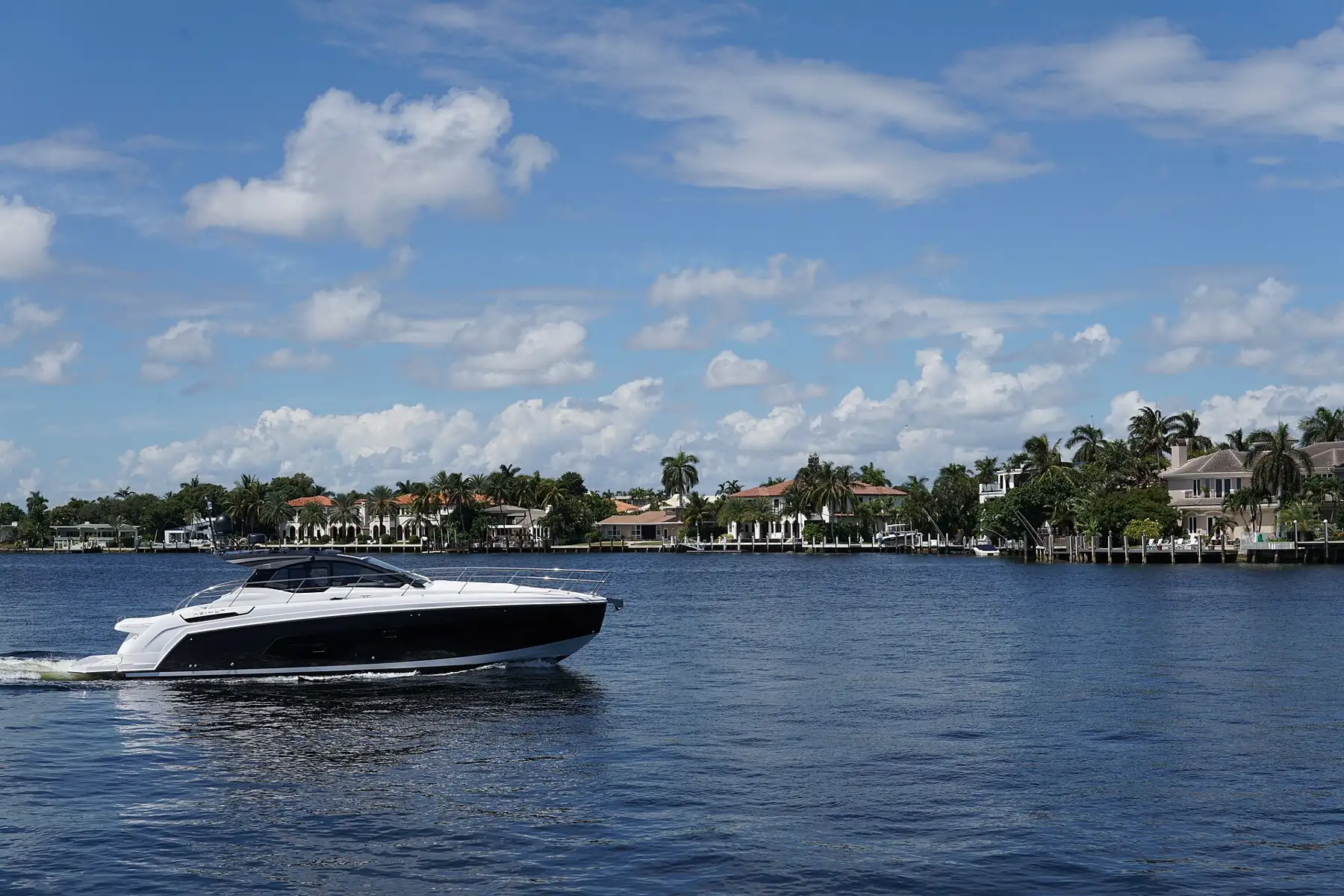 A boat on the Intracoastal Waterway in Fort Lauderdale — Coral Ridge Towers, Fort Lauderdale