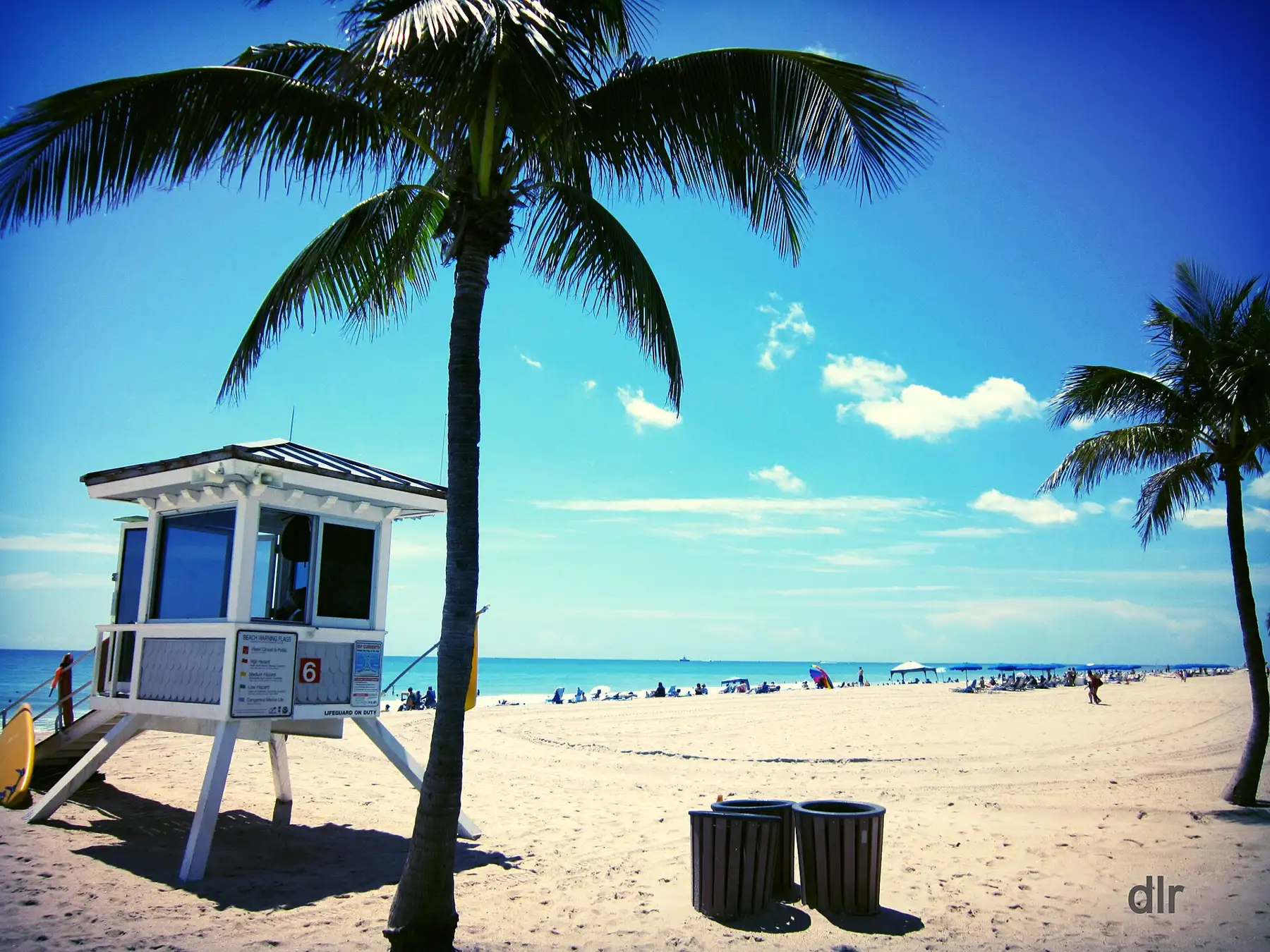 A lifeguard stand on Las Olas Beach — Las Olas Beach Club, Fort Lauderdale