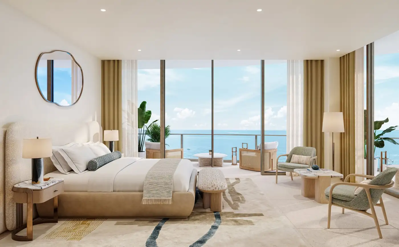 Primary suite — St. Regis Residences Bahia Mar, Fort Lauderdale