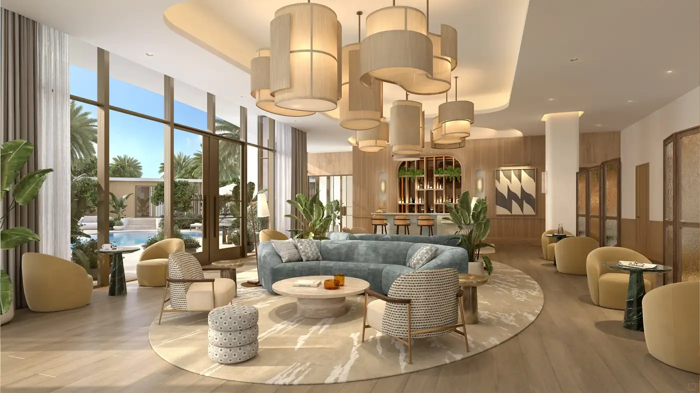 Residents’ lounge and bar — St. Regis Residences Bahia Mar, Fort Lauderdale