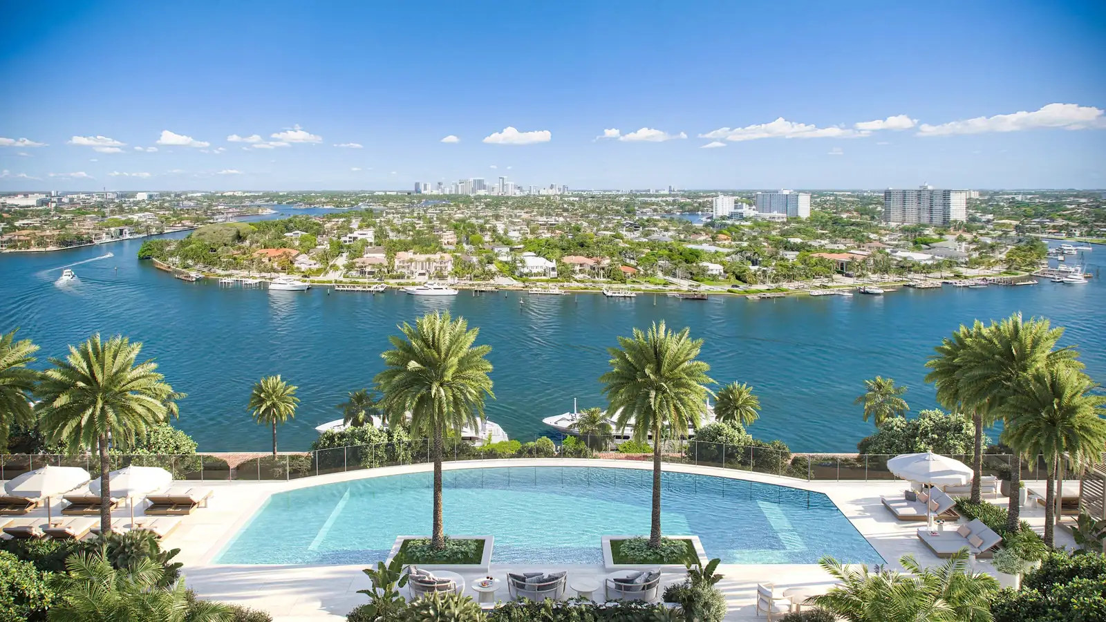 Resort west pool — St. Regis Residences Bahia Mar, Fort Lauderdale